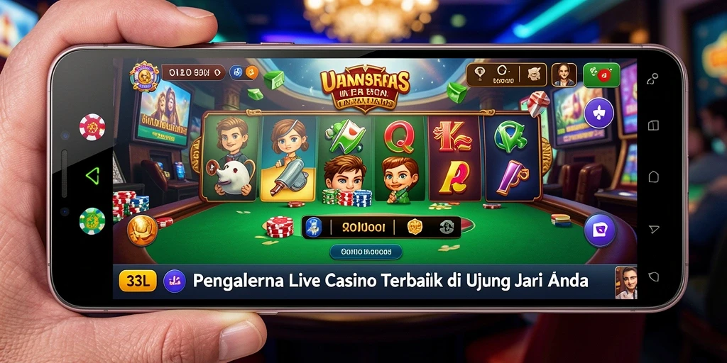 Tampilan gameplay Live Casino yang menarik di aplikasi 33L.