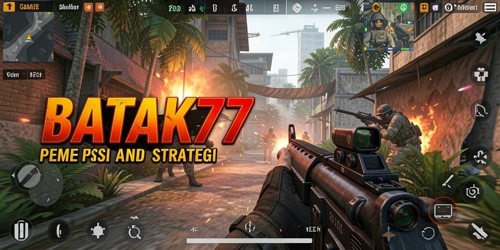 Tampilan menarik dari aksi pertempuran dalam gameplay BATIK77.