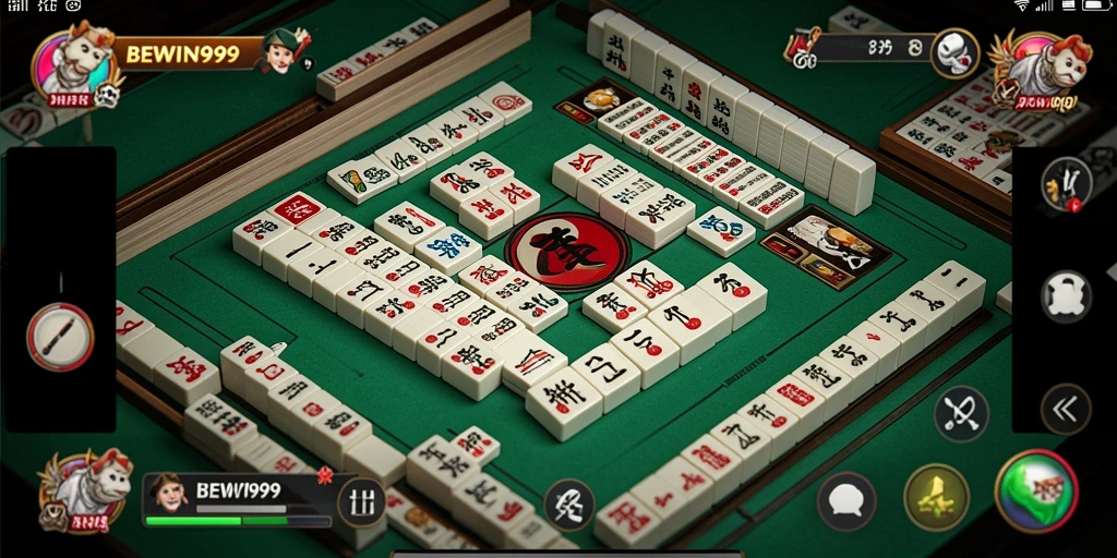 Tangkapan layar mengesankan dari gameplay BEWIN999 Mahjong.