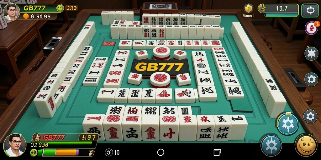 Screenshot GB777 menunjukkan pemain sedang menikmati permainan Mahjong.