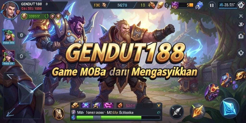 Tangkapan layar yang memperlihatkan pertempuran seru dalam GENDUT188.