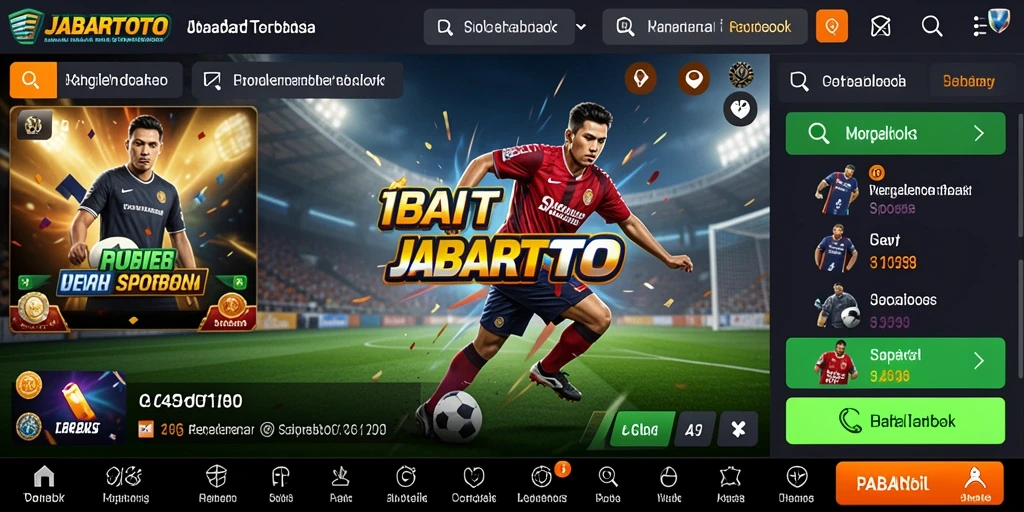 Tampilan gameplay utama JABARTOTO dalam taruhan olahraga.