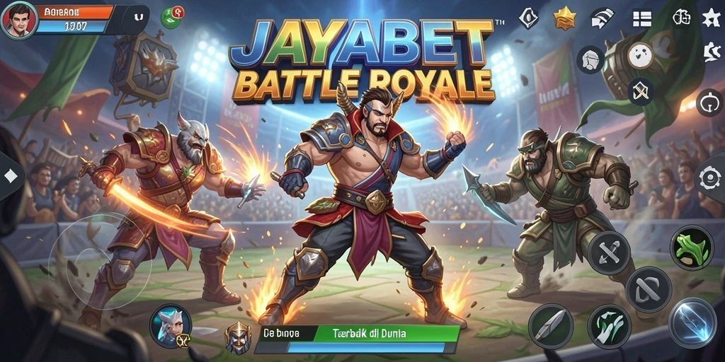 Gameplay seru JAYABET dengan aksi Battle Royale intens.