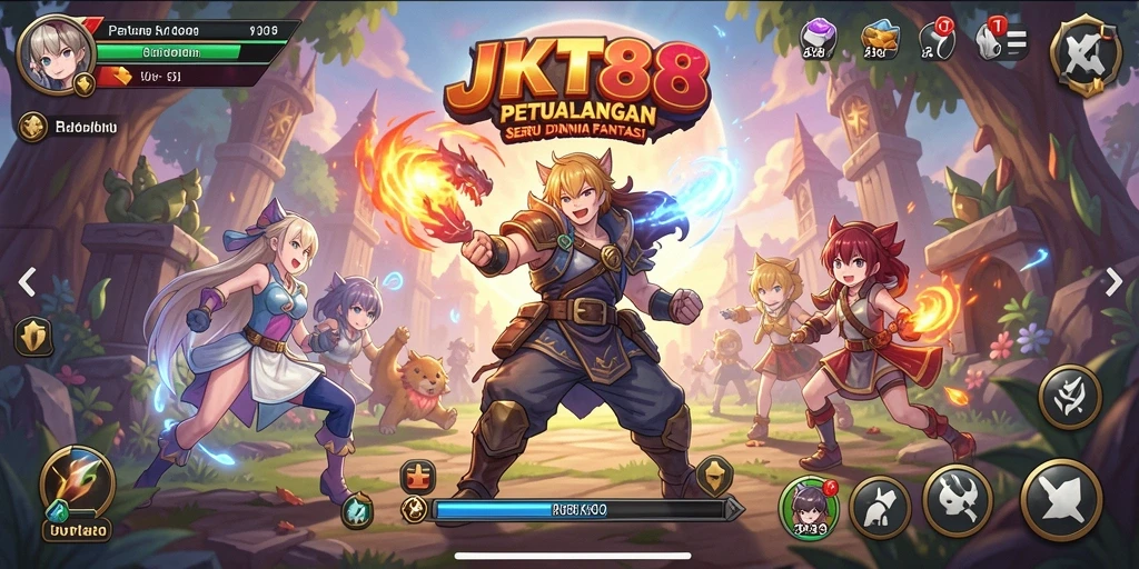 Gameplay seru dan karakter anime yang menawan di JKT88.