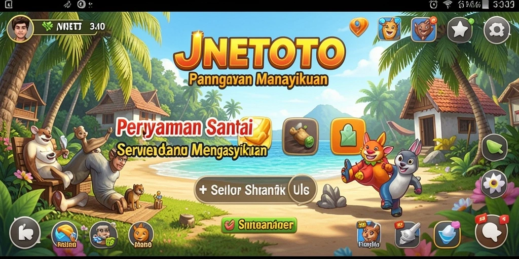 Screenshot gameplay JNETOTO yang seru dan penuh warna