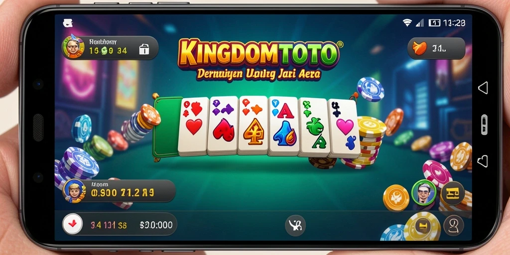 Tampilan gameplay seru KINGDOMTOTO dalam permainan Domino.