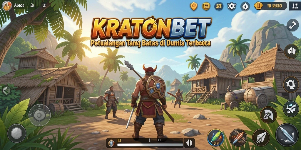 Tampilan gameplay KRATONBET yang mendebarkan di dunia Open World.