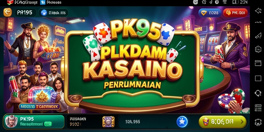 Screenshot gameplay PK95 menampilkan suasana Kasino yang menarik dan dinamis.