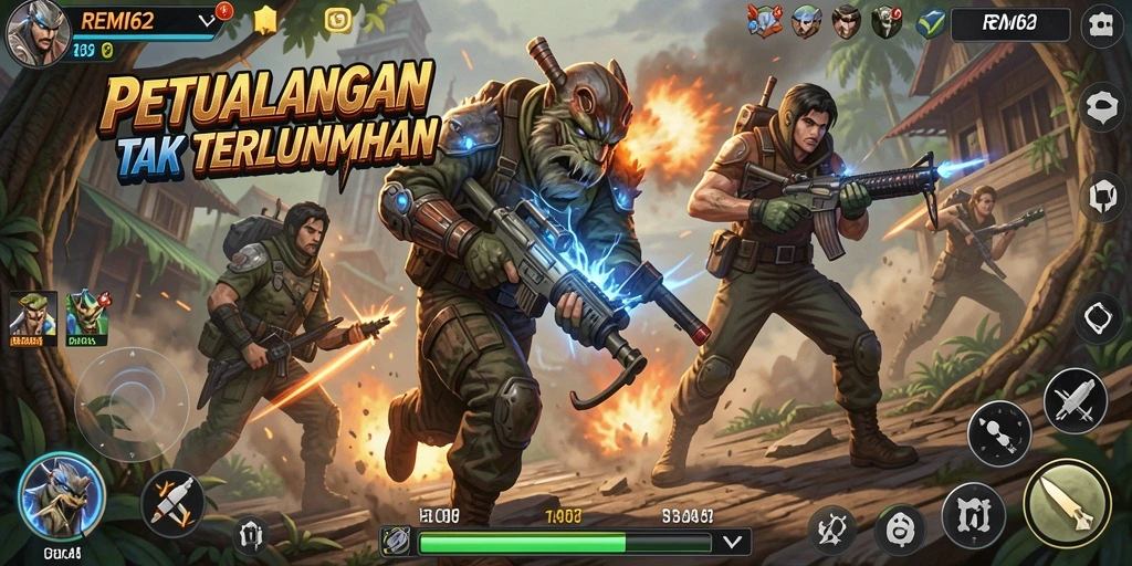 Gameplay aksi yang mendebarkan di REMI62 dengan grafis luar biasa.