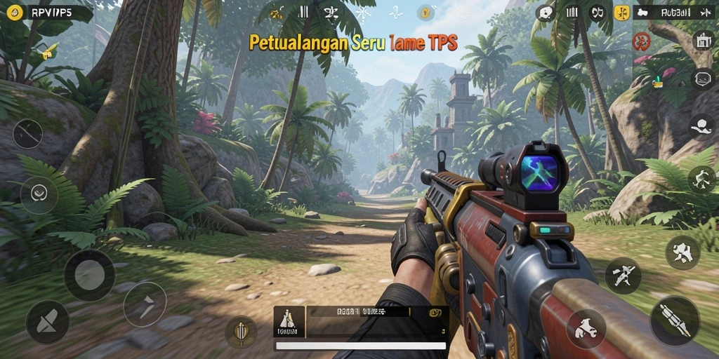 Screenshot menampilkan pertempuran intens dalam RPVIP5.