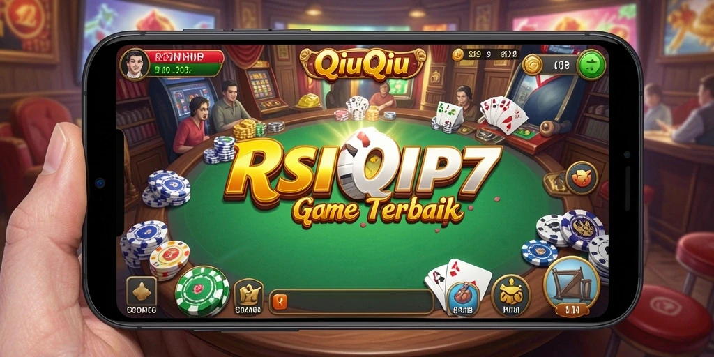 Screenshot RSNVIP7 menampilkan aksi seru dalam permainan QiuQiu.