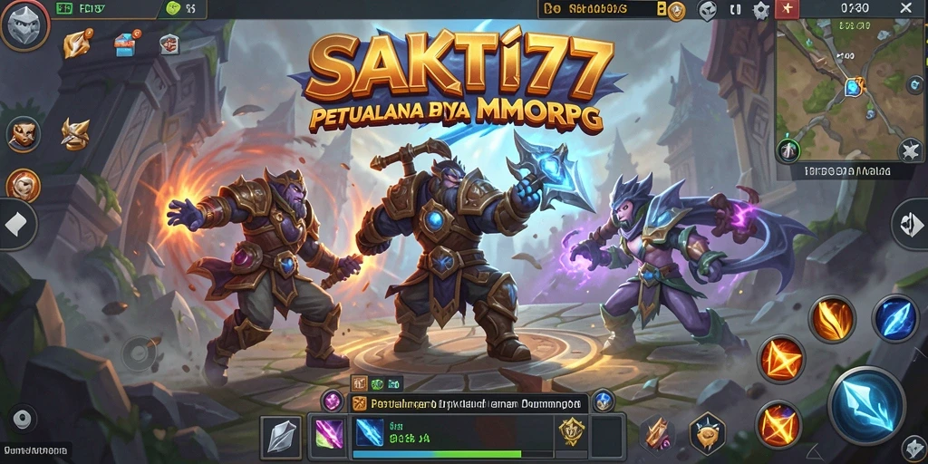 Tampilan gameplay SAKTI77 yang epik dan imersif dalam dunia MMORPG.