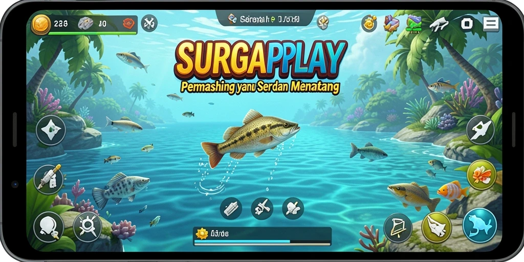 Tangkapan ikan yang menakjubkan dalam gameplay SURGAPLAY.