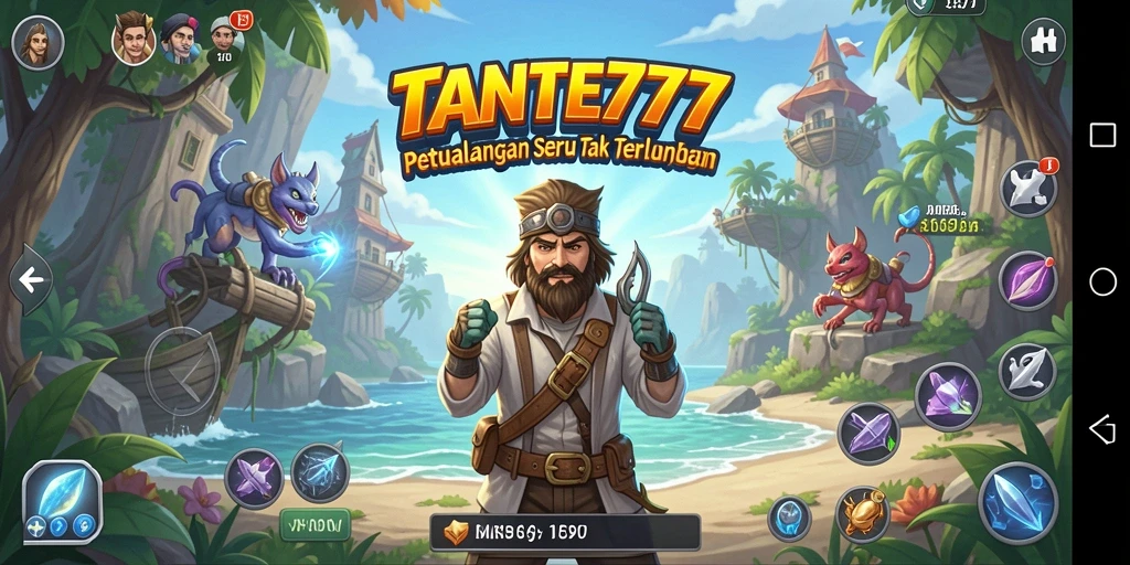 Tangkapan layar gameplay TANTE777 menampilkan petualangan seru penuh tantangan.